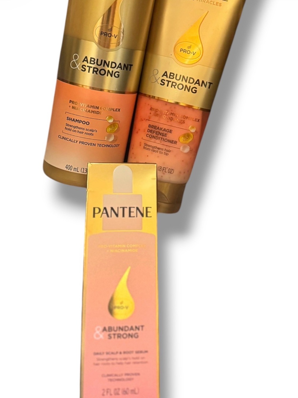 Pantene Abundant & Strong Pro-V Hair Regimen - Shampoo, Conditioner & Serum NEW - Picture 6 of 10